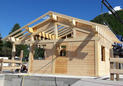 Chalet à ossature bois à Val-d'Isère pour la STVI