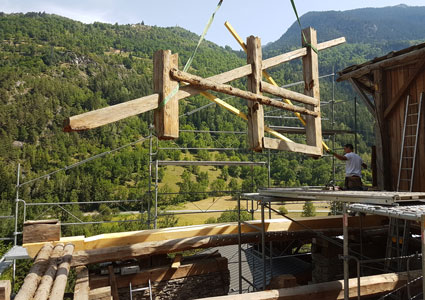 Rénovation d'une charpente sur Ste-Foy-Tarentaise