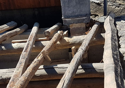 Rénovation d'une charpente à Villarivon
